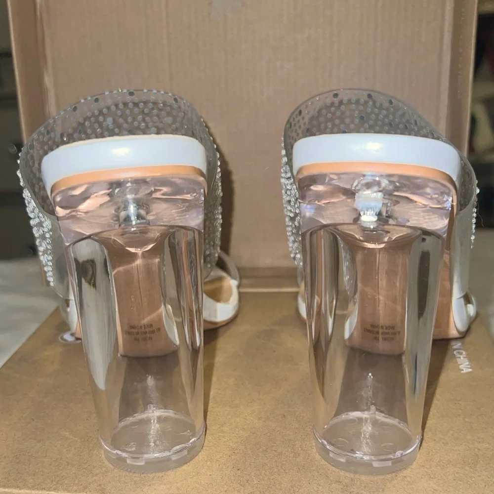 Elegant Clear Heeled Sandals